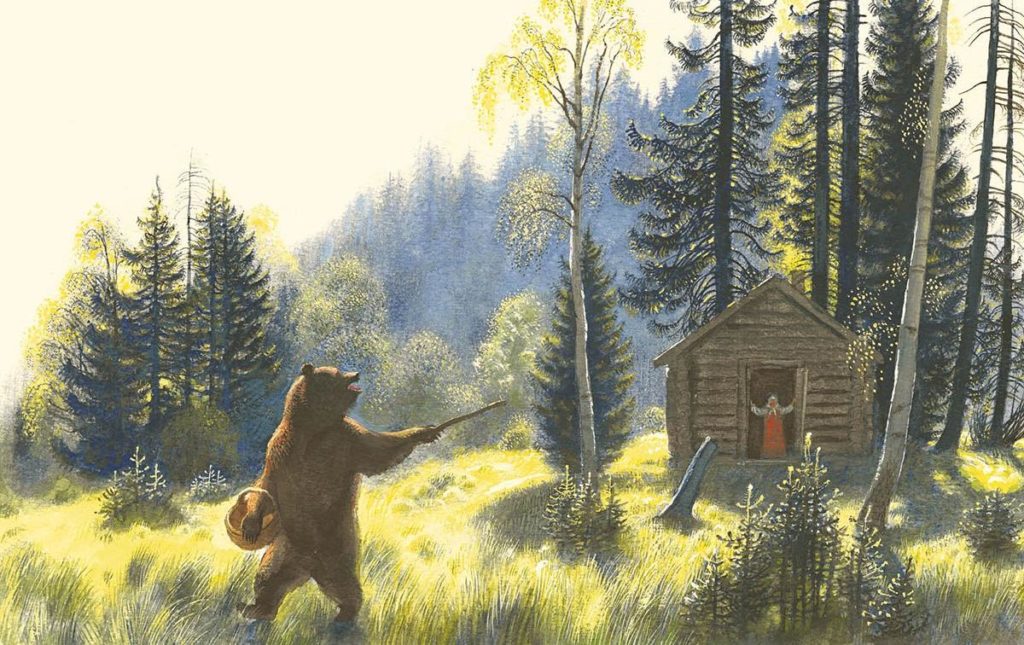 Медведь на целый день уйдет в лес