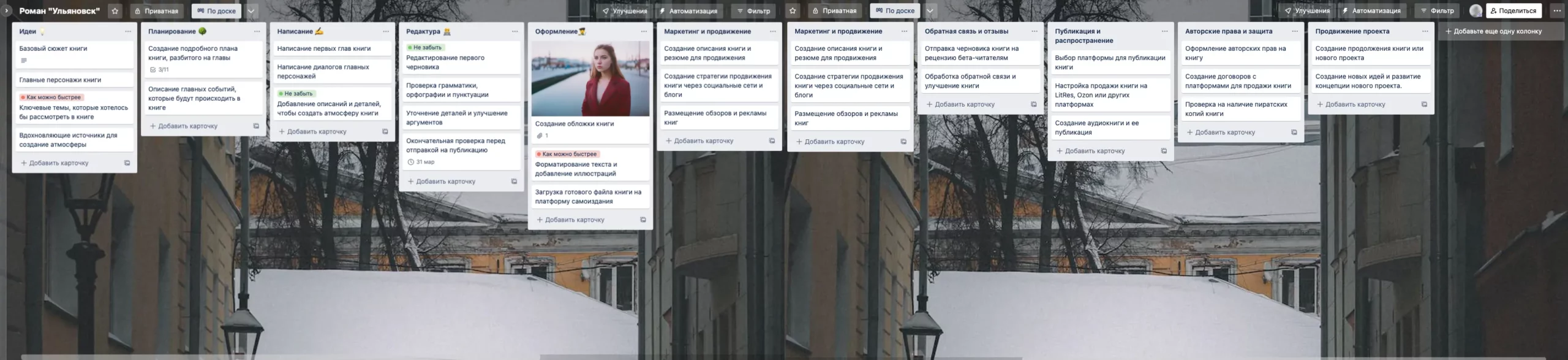 Как использовать Trello в писательстве: подробный гайд